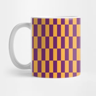 Purple Orange Rectangle Mug